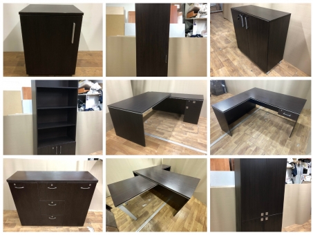 Набор офисной мебели (9 предметов) "Венге" бу