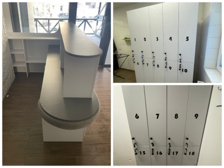 Набір офісних меблів (3 предмети) «Білий» бу