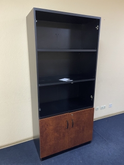 Шафа офісна з полицями № 2 "Чорна" бу