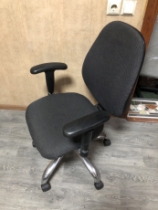 Кресло офисное "Серый" "Хром",бу 