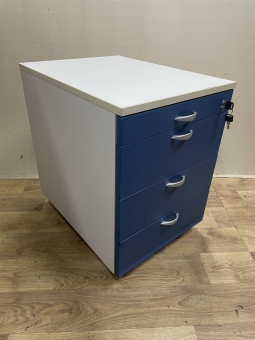 Офисная тумба "Серый-синий" бу