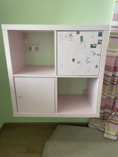 Тумба полиця навісна «Рожевий» бу