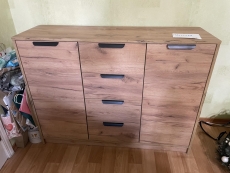 Комод "JENSLEV JYSK"  «дикий натуральный дуб»" бу