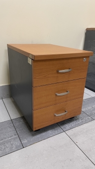 Офісна тумба №14 "Меркс" "Вишня оксфорд-графіт" бу