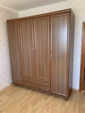 Шкаф для вещей "Орех темный" бу