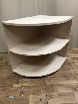 Тумба офисная угловая "Яблоня светлая" бу