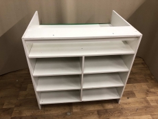 Тумба-витрина "Белый-зеленый" № 2  бу 