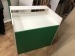 Тумба-витрина "Белый-зеленый" № 2  бу 