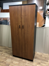 Шкаф с полками "Орех-черный" бу