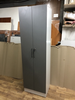 Шафа офісна для одягу «Графіт-сірий» бу