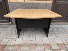 Стол офисный прямой "Яблоня-черный" бу