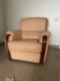 Кожаное кресло 2 шт "беж" + столик, бу