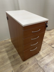 Офисная тумбочка "Орех-Дуб молочный" бу