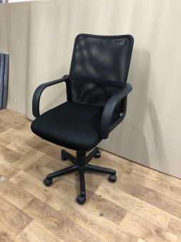 Крісло офісне № 3 «Чорний» «Сітка» бу