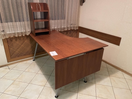 Офисный угловой стол № 6 "Орех" бу