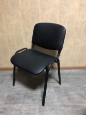 Стілець офісний ІСО № 2 "Чорний" новий шкірозамінник, бу