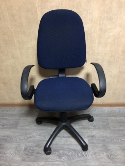 Крісло офісне № 2 "Престиж" "Синій" бу