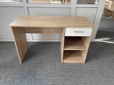 Стол офисный прямой с тумбой № 3 "Дуб сонома" бу