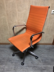 Кресло офисное "КАП" "Кожзам" "Оранж", бу 