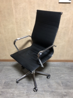 Кресло офисное "КАП" "Кожзам" "Чёрный", бу 
