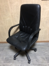 Директорське крісло № 4 "Чорний" "Шкіра" бу