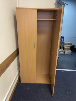 Шкаф офисный для одежды № 4 "Бук темный " бу