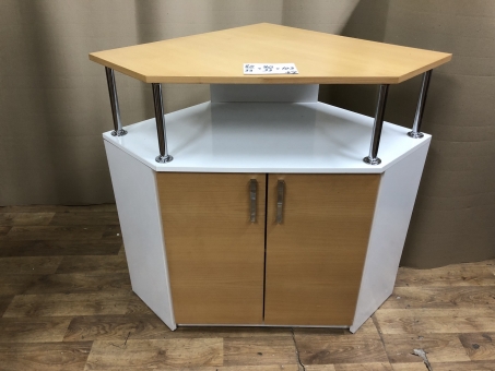 Офисная тумба угловая "Бук-белый" бу