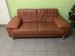 Диван "Кожа" "Коричневый" бу
