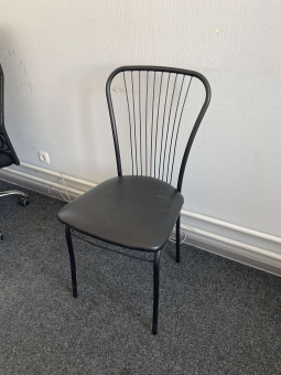 Стул для кухни № 2 "Черный" "Кожзам бу