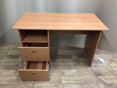 Офісний стіл прямий № 4 "Вільха темна" бу