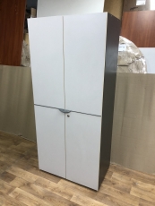 Шафа офісна для одягу «Графіт-сірий» бу