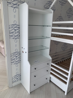 Шафа з ящиками «Білий», бу