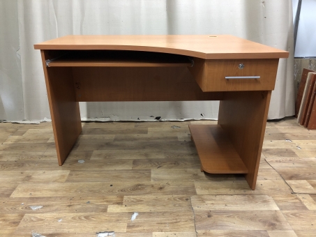 Стіл офісний кутовий "Вишня оксфорд" бу